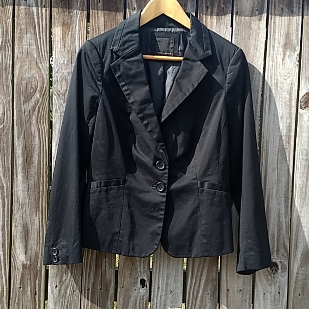 The Limited black collared blazer size 8
